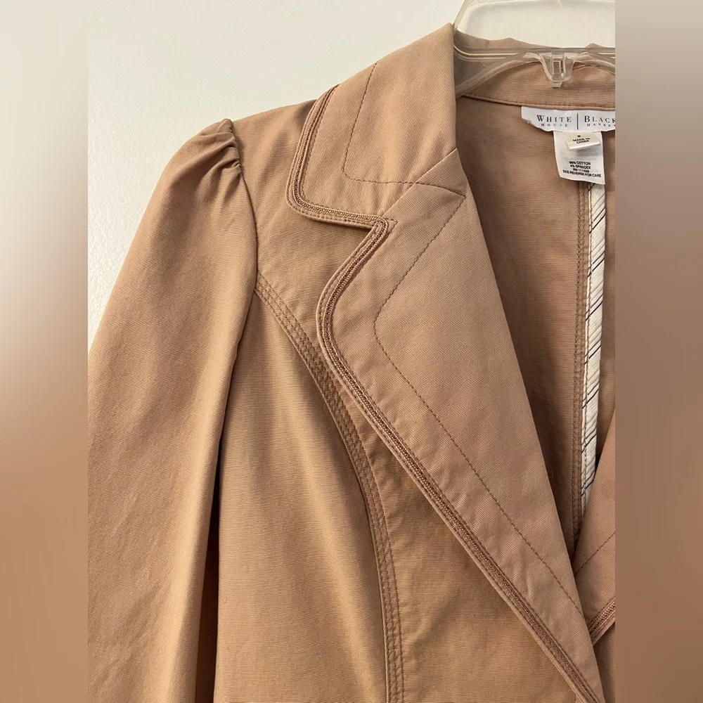 White House Black Market Tan Women's Blazer - Picture 3 of 5